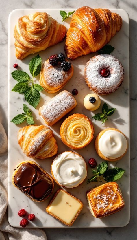 Pastry on a plate